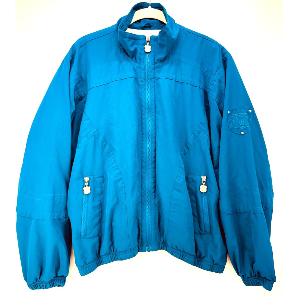 Kaelin Teal Windbreaker Jacket Sz XLP Gorpcore Athleisure Reto Sport Apres Ski